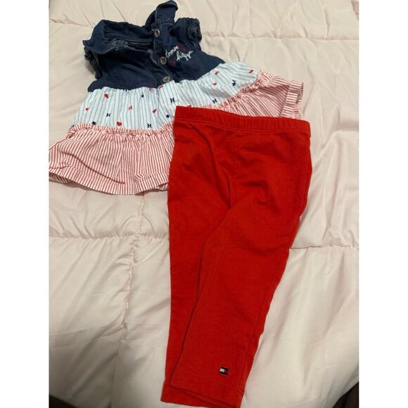 Tommy Hilfiger never worn just washed them stored 3-6mos top bottom set - Picture 1 of 1